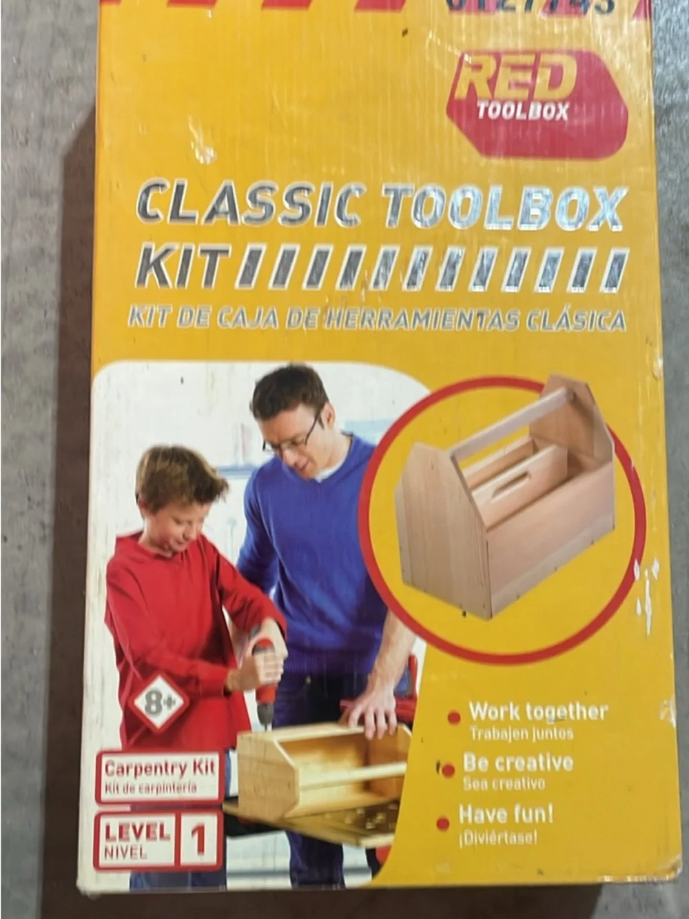 Vintage - NEW - Red Toolbox Classic Toolbox Kit